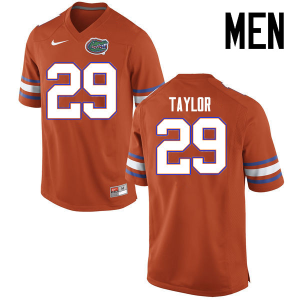 Men Florida Gators #29 Jeawon Taylor College Football Jerseys Sale-Orange - Click Image to Close